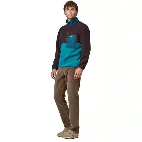 PATAGONIA | Men’s Microdini 1/2-Zip Pullover, Belay Blue - Picture 3 of 5